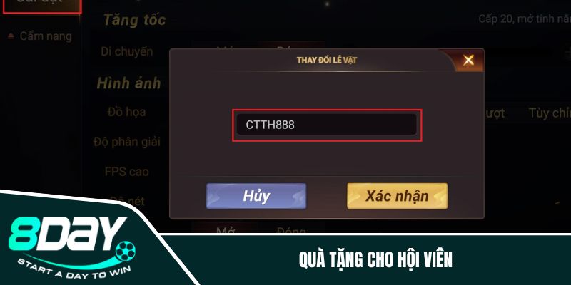 Quà tặng cho những hội viên mới tham gia