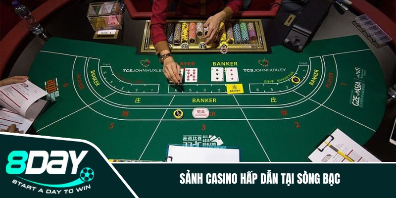 Sảnh casino hấp dẫn tại sòng bạc