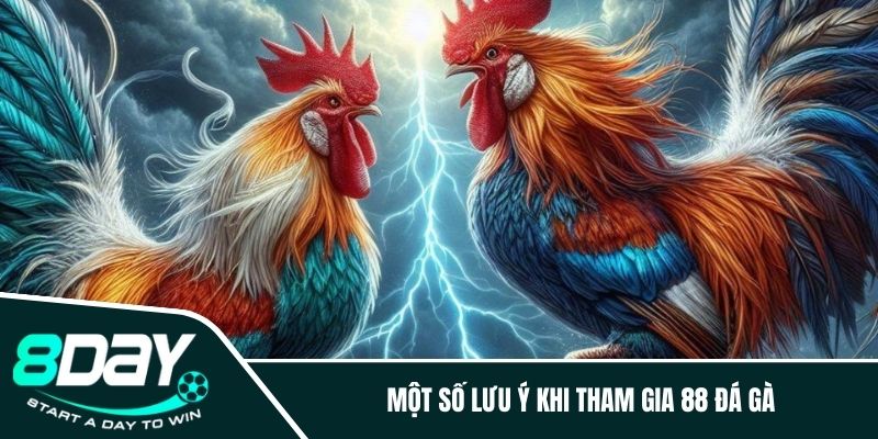 Một số lưu ý khi tham gia 88 đá gà