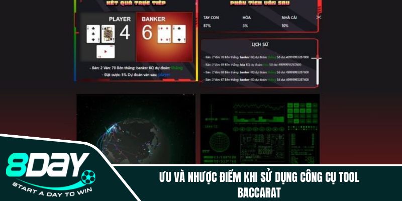 Ưu và nhược điểm khi sử dụng công cụ Tool Baccarat